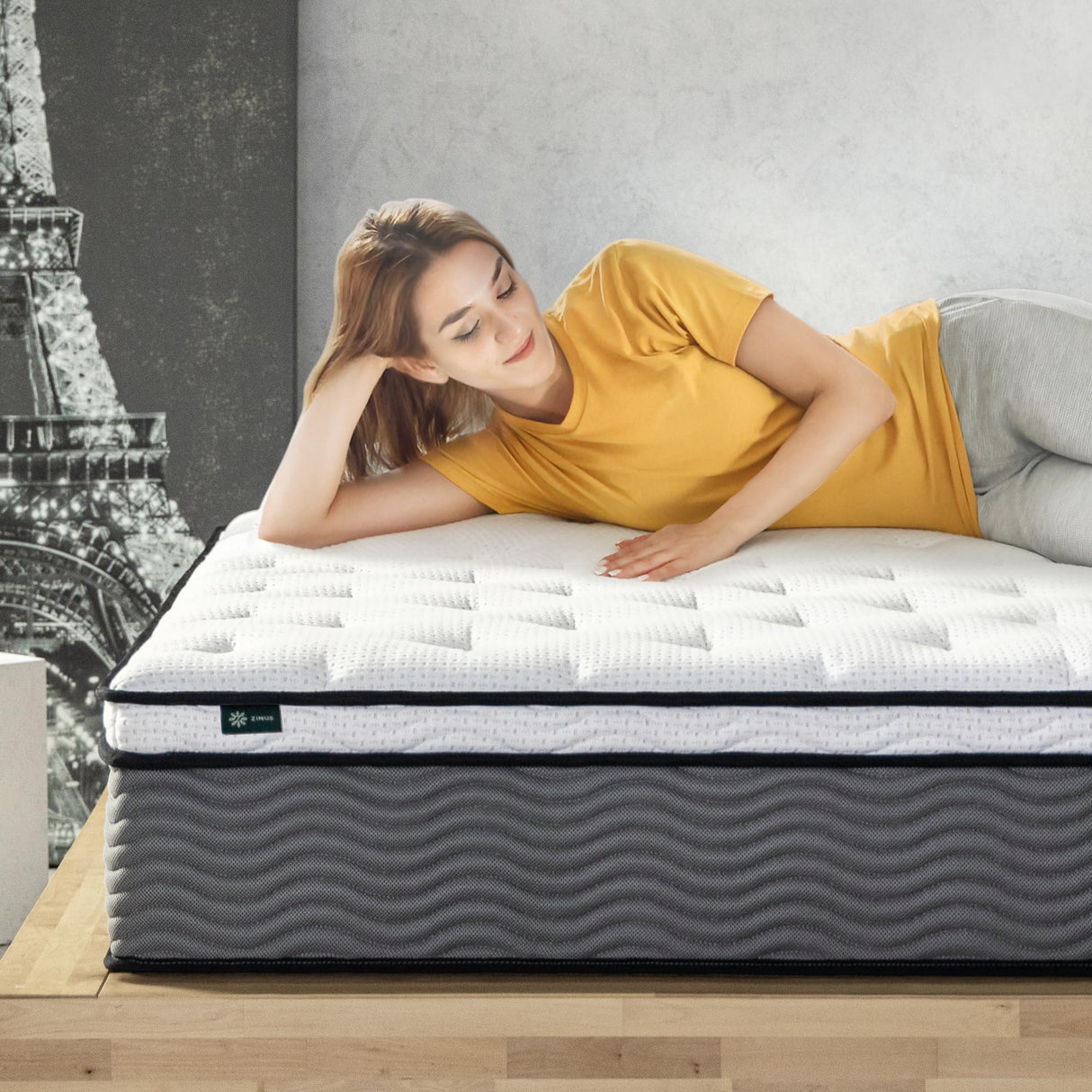 12 Inch True Support Hybrid Mattress [New Version], King, Fiberglass Free,