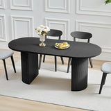 78 Inch Dining Table for 6 8 10, Modern Farmhouse Rectangular Kitchen Table, Long Dining
