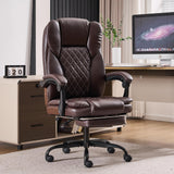 Big and Tall Executive Office Chair with Footrest - 400lbs Capacity