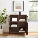 Hazle Cottage-Style Grooved Door Accent Cabinet
