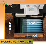 File Cabinet with Charging Station, 1 Drawer Rolling File Cabinet, Locking Filing Cabinet