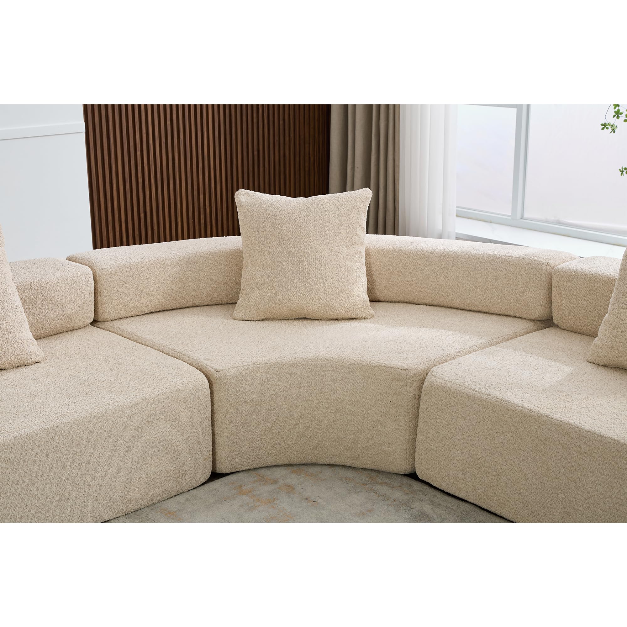 Modern Curved Sofa Couch for Living Room
