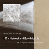 SilKicah Silk Comforter King Size, 100% Natural Silk Filled Duvet Breathable Lightweight Pure Silk Quilt for Summer Season(102"×90")