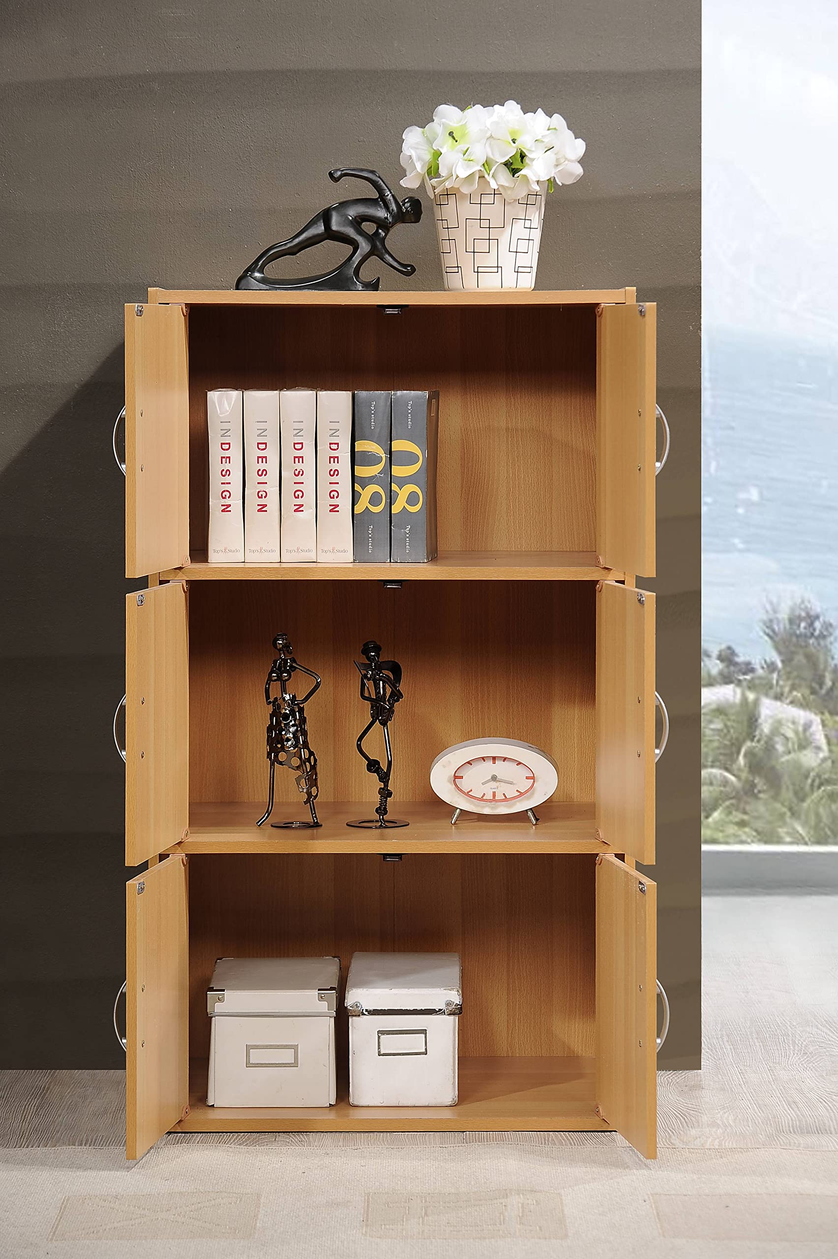 Bookcase Cabinet, Beech