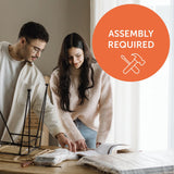 5-Shelf Narrow Bookcase, Pure Black, 7270758