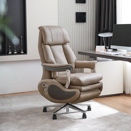 Ergonomic Executive Office Chair Big and Tall Reclining Office Chair with Footrest