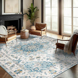 Machine Washable Area Rug Runner - Living Room Bedroom Bathroom Kitchen Entryway