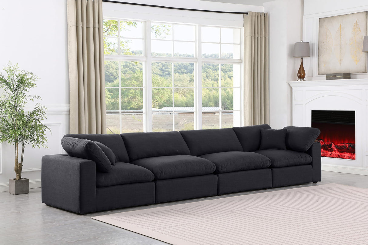 187Black-S158 Comfy Collection Modern | Contemporary Upholstered Modular Sofa