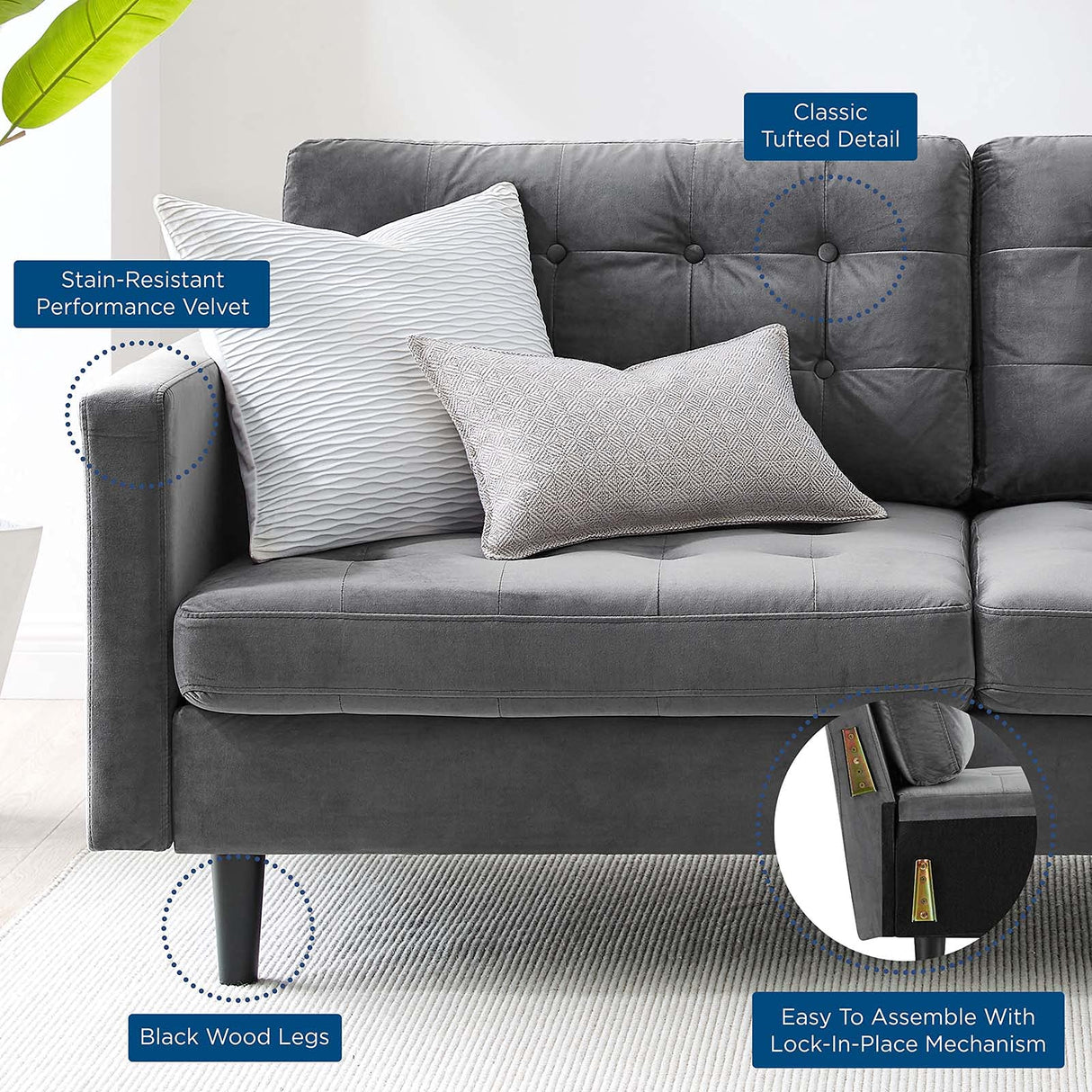 Exalt Sofas, Gray