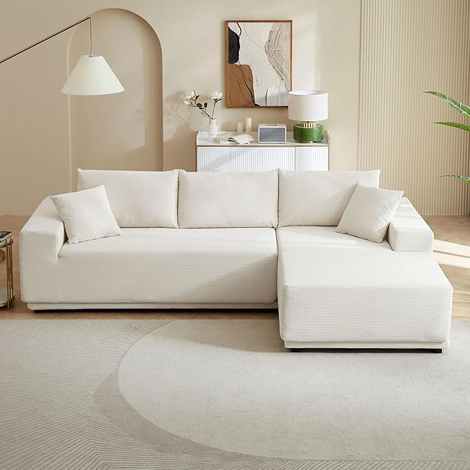 108.5" Sectional Sofa Couch, New Version L Shaped Sofa Couches