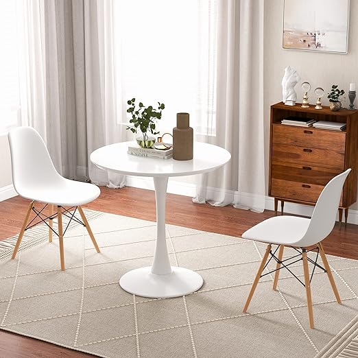 3-Piece Dining Table Set for 2 - Kitchen Table Chairs Set with 32” Round Table