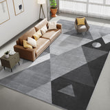 Washable Modern Area Rug - Geometric Style 5x7 Rugs for Living Room, Bedroom,