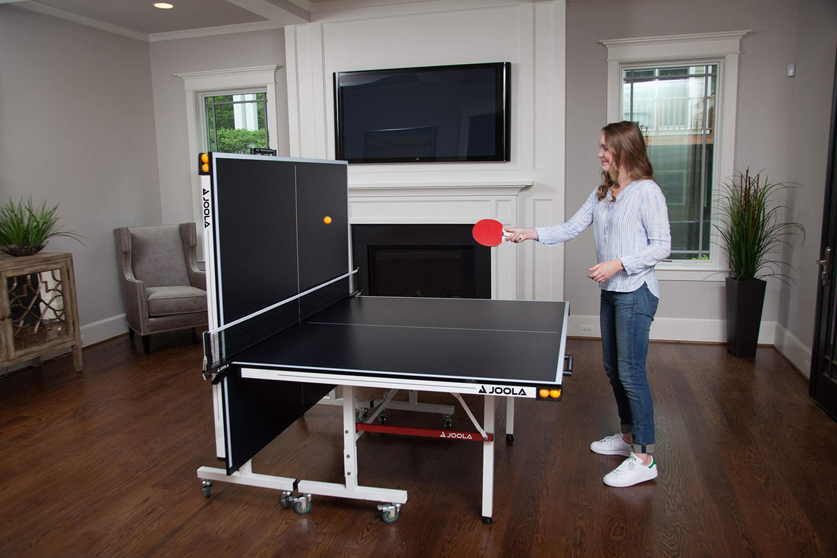 Rally TL Professional MDF Indoor Ping Pong Table w/ Quick Clamp Table Tennis Net & Post