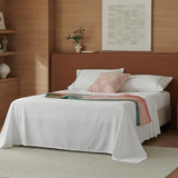 Cotton Tencel Sheet - Bed Sheets Set King Size, 4Pc Luxury Hotel Bedding Set