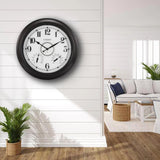 Illuminated Indoor Outdoor Clocks Waterproof 18 inch with Smart Sensor