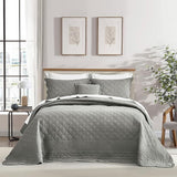 Oversized Cotton Bedspread Queen Size - Real Stitching - Luxury Quilted Bedding Cover