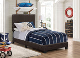 Dorian Transitional Leatherette Upholstered Twin Size Panel Bed Frame 46-inch