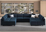 Oversized Modular sectional Sofa with Double Chaises U Shaped Sectional