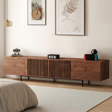 94.5" Mid-Century Modern Walnut TV Stand for TVs up to 80"