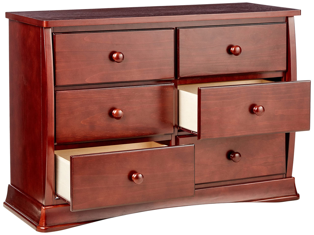 Delta Children Bentley Six Drawer Dresser, Black Cherry Espresso