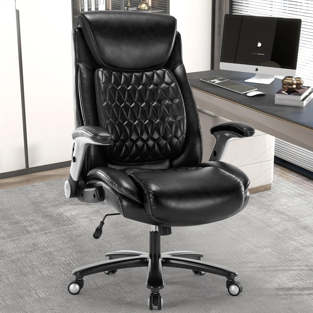 400lbs Big and Tall Office Chair Wide Seat Executive Office Chair for Heavy People Office