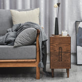 Mid Century Modern Nightstand, Solid Wood Night Table, Minimalist Nightstand