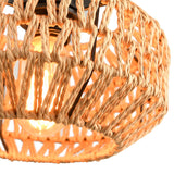 2 Pack Farmhouse Light Fixtures Ceiling Mount,Mini Rattan Boho Semi Flush Mount Ceiling