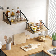 12 Inch Deep Floating Shelves, Rustic Wood Large Wall Mounted Shelves for Decor