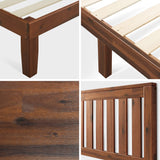 ZINUS Vivek Wood Platform Bed Frame with Headboard / Wood Slat Support / No Box Spring Needed / Easy Assembly, Queen