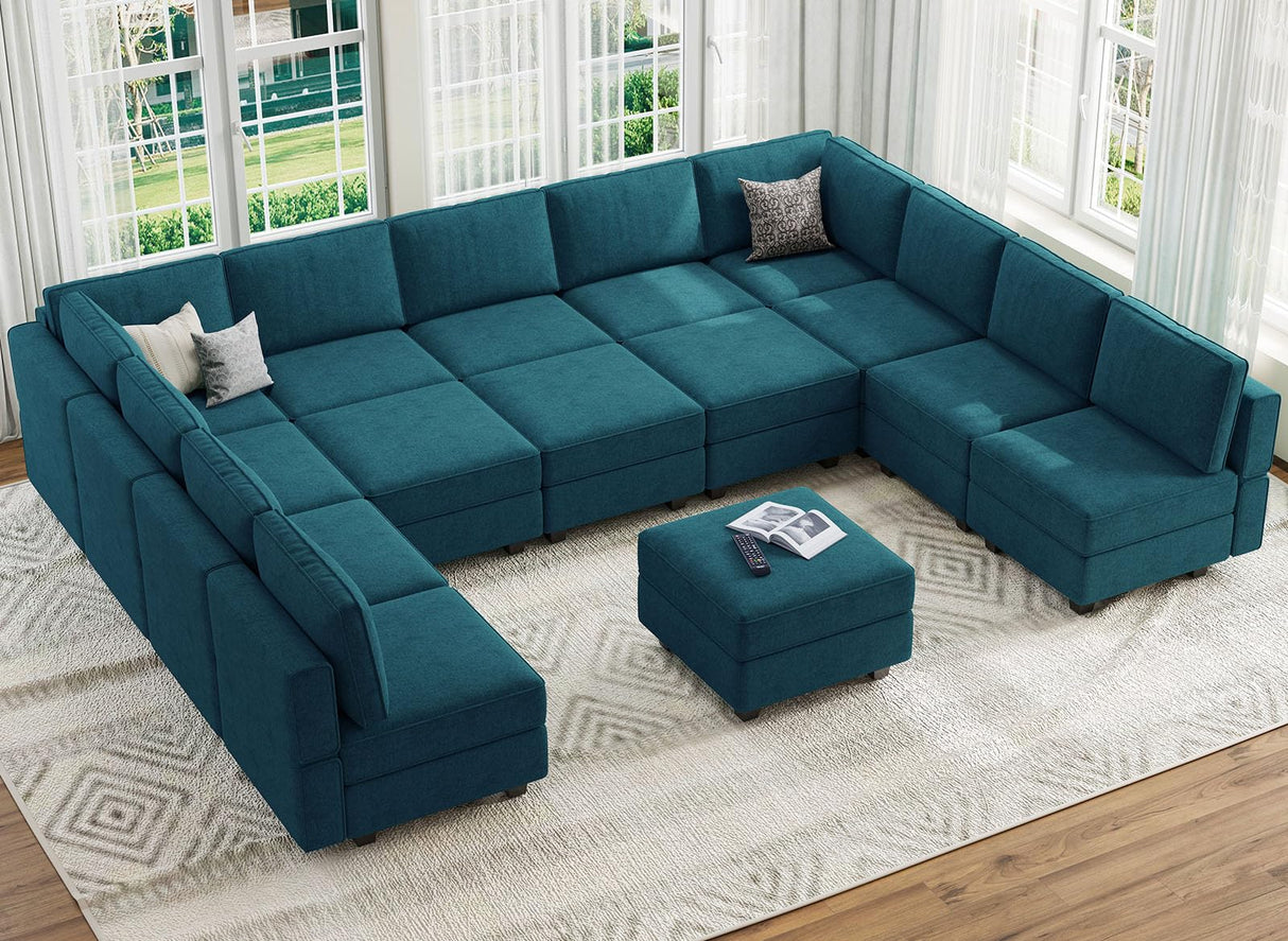 Modular Sleeper Sectional Sofa Couch Oversized U Shaped Sofa with Storage Convertible