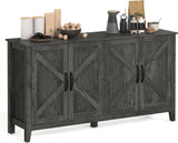 Buffet Storage Cabinet, 15.7" D x 59" W x 31.5" H Credenza Sideboard Table