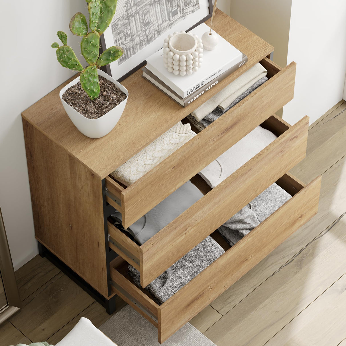 Dresser for Bedroom, Closet Organizers and Storage with 9 Drawers, Chest of Drawers