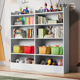 5 Tier Kids Bookshelf, 10 Cubby Toy Storage Cabinet, Tollder Bookcase for Bedroom