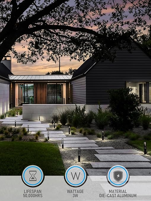 10-Pack Low Voltage Landscape Pathway Lights