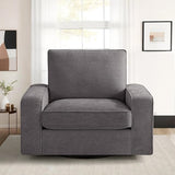 Swivel Accent Chair 360°, Modern Chenille Fabric for Living Room Chairs