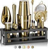 Mixology Bartender Kit Bar Set | 16-Piece Cocktail Shaker Set | Martini Barware Mixing