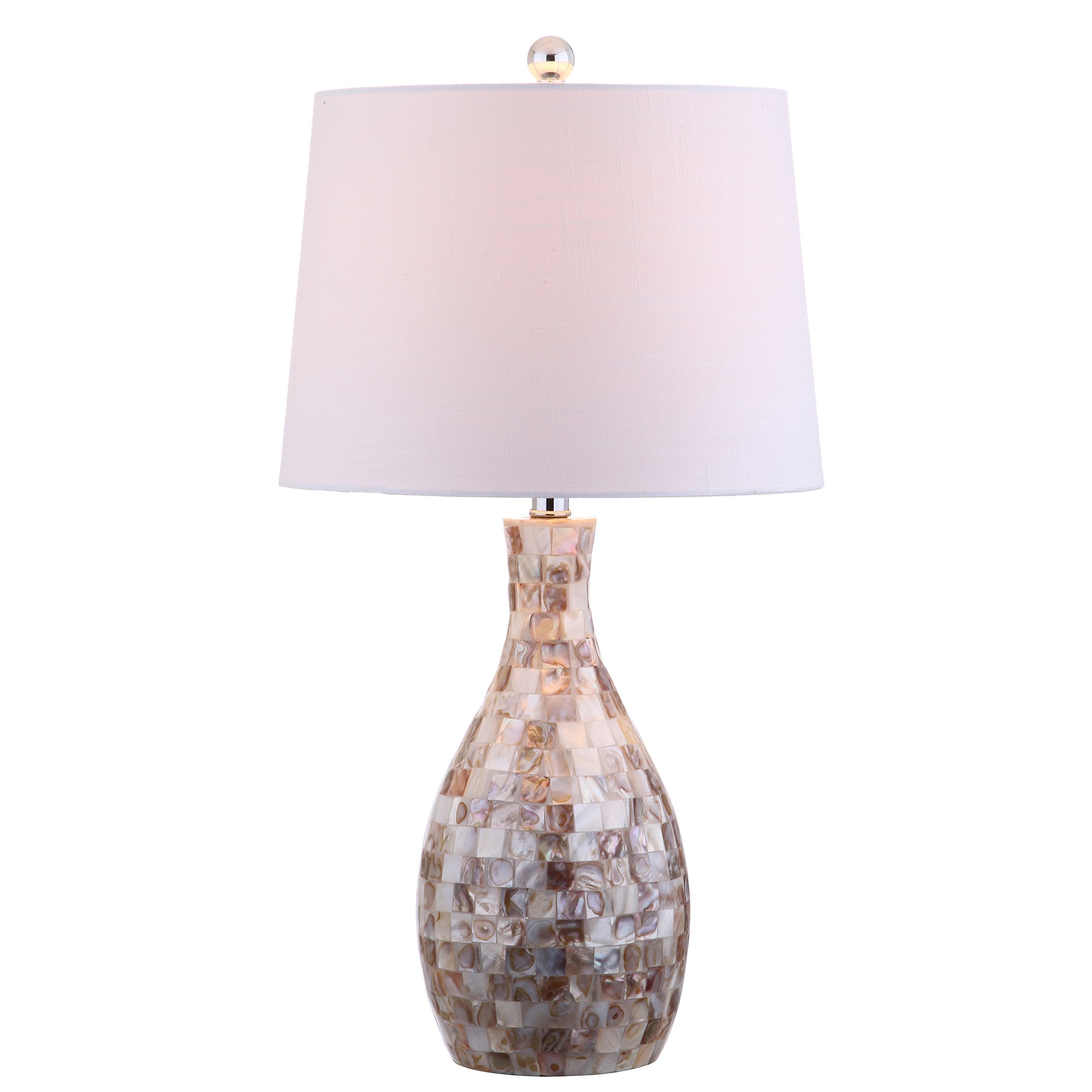 Verna 26.5" Seashell LED Table Lamp Coastal Contemporary Bedside Desk Nightstand