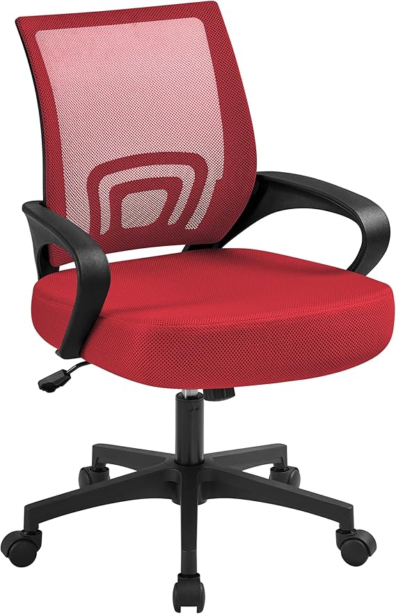 Office Chair Ergonomic Computer Chair Mid Back Adjustable Desk Chair