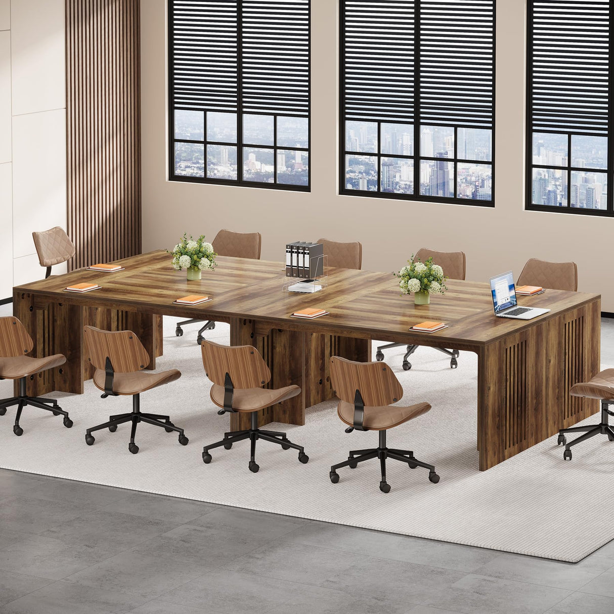 Inch Executive Desk, Farmhouse Large Wood Computer Writing Conference Table