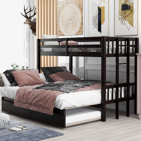 Over Twin/King Bunk Beds with Trundle, Twin Over Pull-Out bunk Bed Accommodate