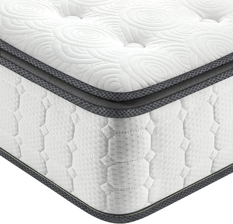 Full Size Mattress, 10 Inch Hybrid Full Mattress in a Box, Pillow Top Double Bed Mattress