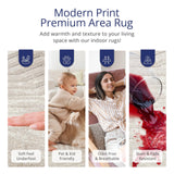 Terra Cream 8' x 10' Area Rug - Geometric Lines Pattern