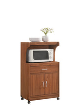 Microwave Kitchen Cart, Cherry