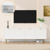 TV Stand for 80 Inch TV, Entertainment Center with Storage