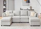 Modular Sectional Sofa, Convertible U Shaped Sofa Couch with Storage, High Supportive & Soft Sponges