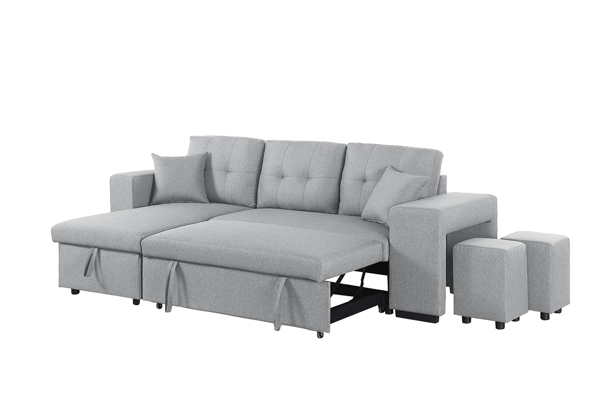 Devion Furniture Sue Sofabed, Light Gray