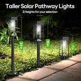 Solar Pathway Lights Outdoor 6 Pack, Over 12Hrs Solar Path Lights Outdoor