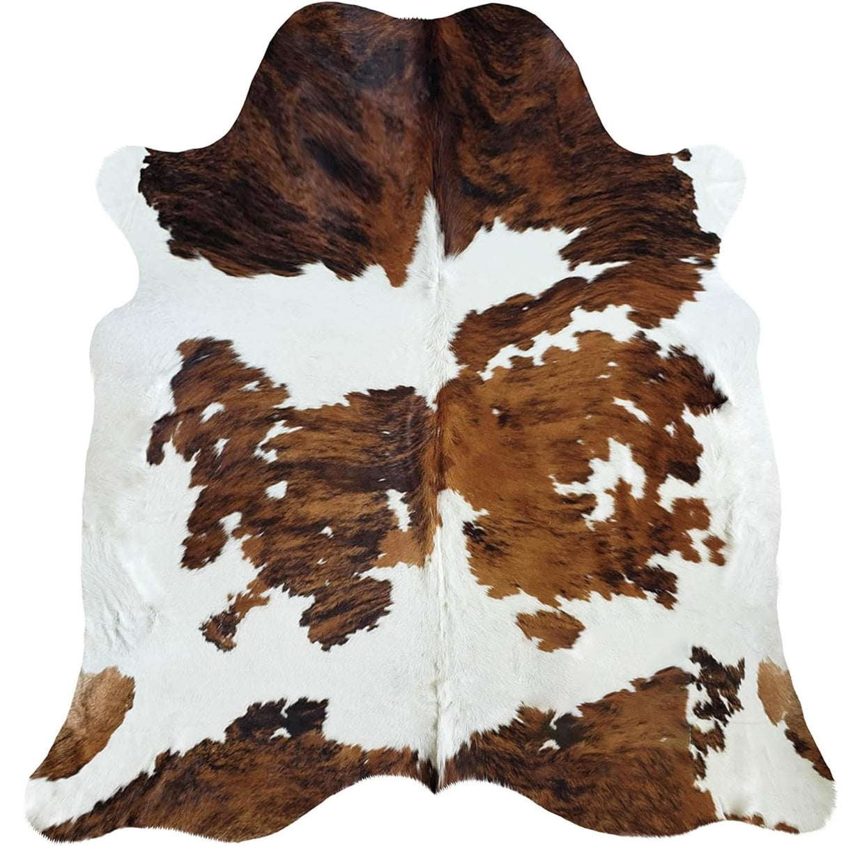 100% Genuine Tricolor Cowhide Rug - Modern Style Animal Skin Rug & Floor Carpet