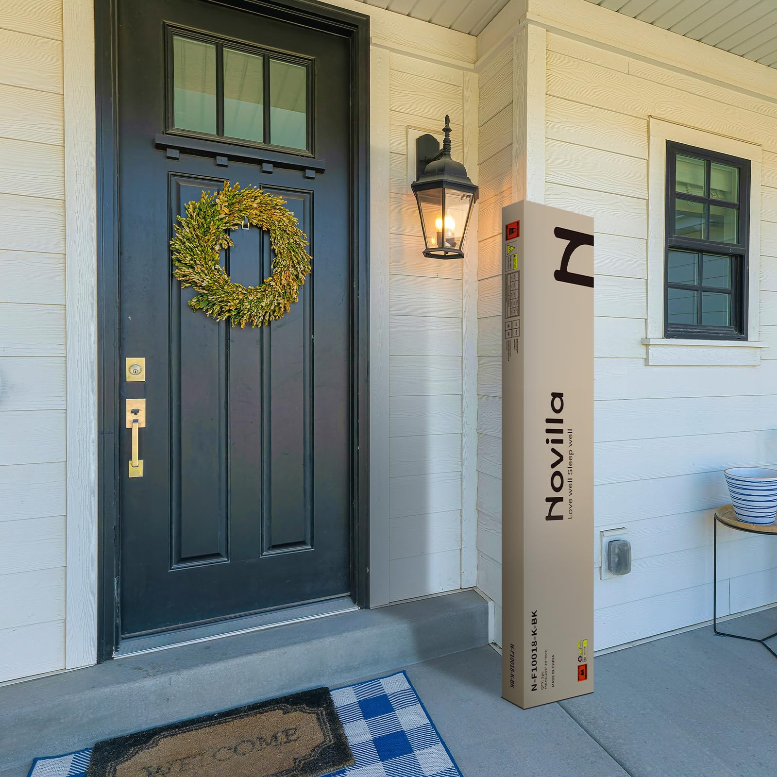 Metal Platform Bed Frame, Wood Slat Support, No Box Spring Needed, Easy Assembly