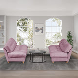 Cloud Separation Sofa, Frosted Velvet Love Seat Sofa with 2 Pillows